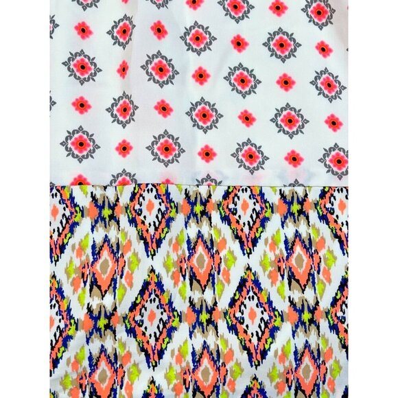 Pink Owl Boho Print Sleeveless Button Up Elastic Waist - Picture 10 of 10